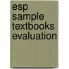 Esp Sample Textbooks Evaluation door Nahid Rahimi Alagha