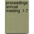Proceedings Annual Meeting  1-7