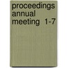 Proceedings Annual Meeting  1-7 by National Society for Education