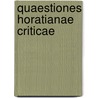 Quaestiones horatianae criticae door Pauly Franz