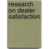 Research on Dealer Satisfaction door Narayanan Venkatesan
