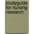 Studyguide For Nursing Research