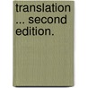 Translation ... Second edition. door Thomas Francklin