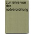 Zur Lehre Von Der Notverordnung