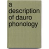 A Description of Dauro Phonology door Tariku Negese
