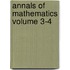 Annals of Mathematics Volume 3-4
