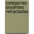 Categorías Docentes Refractadas