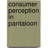 Consumer Perception in Pantaloon door Divyanshu Tewari