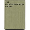 Das Dodekapropheton: Erklärt... by Karl Marti