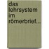 Das Lehrsystem Im Römerbrief...
