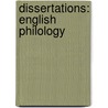 Dissertations: English Philology by Unknown