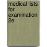 Medical Lists for Examination 2e by R. Gabriel