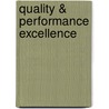 Quality & Performance Excellence door James R. Evans