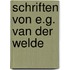 Schriften von E.G. van der Welde
