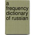 A Frequency Dictionary of Russian