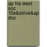 Ap His West Soc 10e&strive&ap Doc door John McKay