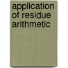 Application of Residue Arithmetic by Pallab Maji