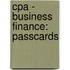 Cpa - Business Finance: Passcards