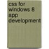 Css For Windows 8 App Development