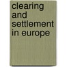 Clearing and Settlement in Europe by Dermot Turing
