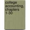 College Accounting, Chapters 1-30 by M. David Haddock