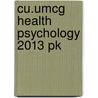 Cu.Umcg Health Psychology 2013 Pk door Joke Fleer