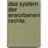 Das System der erworbenen Rechte.