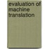 Evaluation of Machine Translation