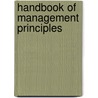 Handbook of Management Principles door Rituparna Das