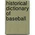 Historical Dictionary of Baseball