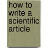 How to Write a Scientific Article by Hamed Niroumand