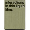Interactions in thin liquid films door Nora Kristen-Hochrein