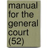 Manual for the General Court (52) door New Hampshire Dept of State