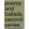 Poems and Ballads. Second series. door Algernon Charles Swinburne
