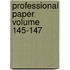 Professional Paper Volume 145-147