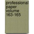 Professional Paper Volume 163-165