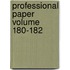 Professional Paper Volume 180-182