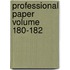 Professional Paper Volume 180-182