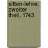 Sitten-Lehre, Zweiter Theil, 1743