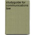 Studyguide for Communications Law