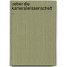 Ueber Die Kameralwissenscheft ... door Karl Heinrich Rau