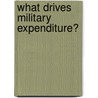 What Drives Military Expenditure? door Zachary Tambudzai