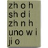 Zh O H Sh D I Zh N H Uno W I Ji O