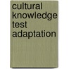 Cultural Knowledge Test Adaptation by Alexander Stimpfle