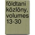 Földtani Közlöny, Volumes 13-30