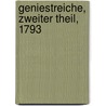 Geniestreiche, Zweiter Theil, 1793 by Carl Gottlob Cramer