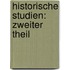 Historische Studien: zweiter Theil