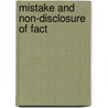Mistake and Non-disclosure of Fact door Professor Hugh Beale