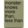 Monster Knows More Than, Less Than door Lori Capote