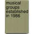 Musical groups established in 1986